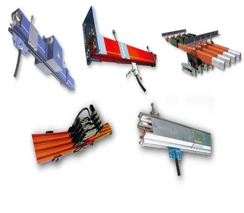 Trolley bar system Insulated conductor rails